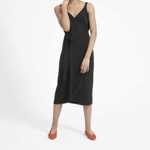 Everlane Japanese GoWeave Midi Wrap Dress